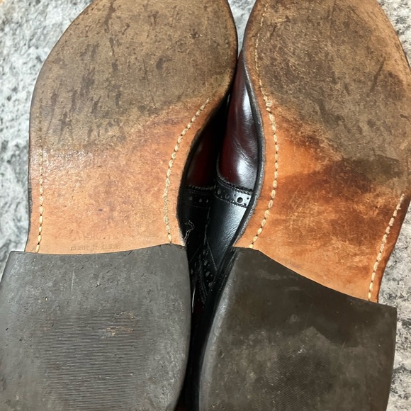 Men’s Johnston & Murphy Heritage Oxford  Leather Dress Shoes Size 9.5 - Picture 5 of 6